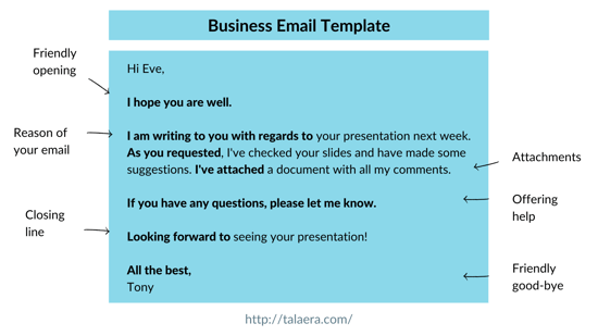 Business Email Template