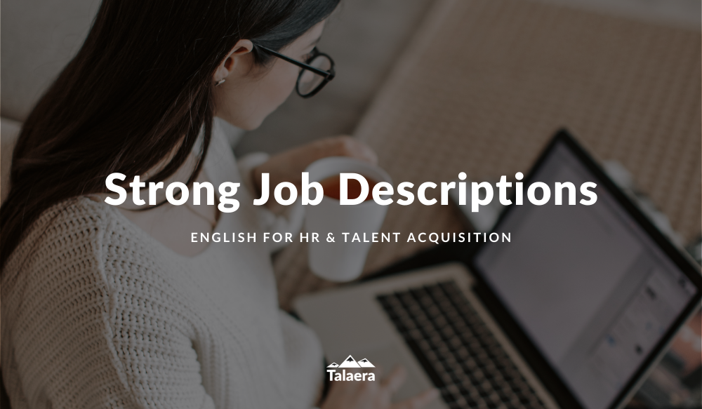 Strong Job Descriptions - Vocabulary and Tips